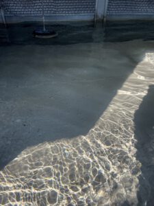 Image of water in an industrial water system.