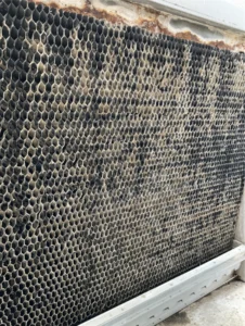 A dirty water treatment processing part.