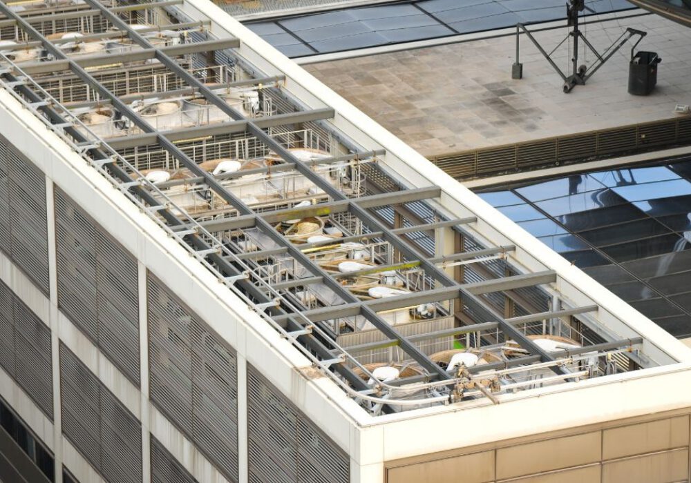 Cooling towers accumulate biofilm leading to a risk of spreading Legionella in your water systems.