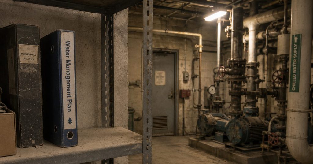 water management plan in mechanical room